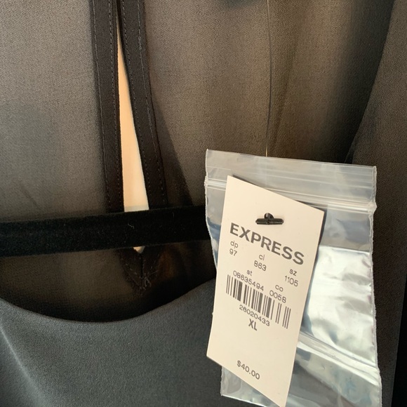 NWT express high neck tank with sheer back - Picture 2 of 3